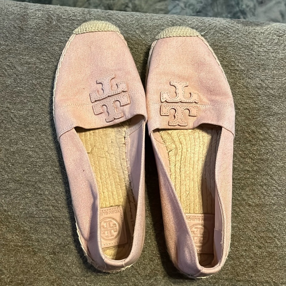 Pink Tory Burch loafers